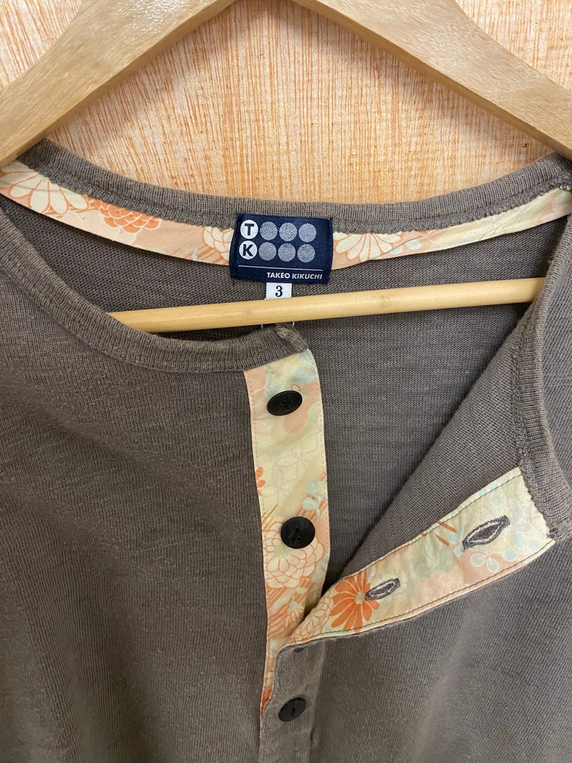 TAKEO KIKUCHI henley neck t-shirts 상품이미지3