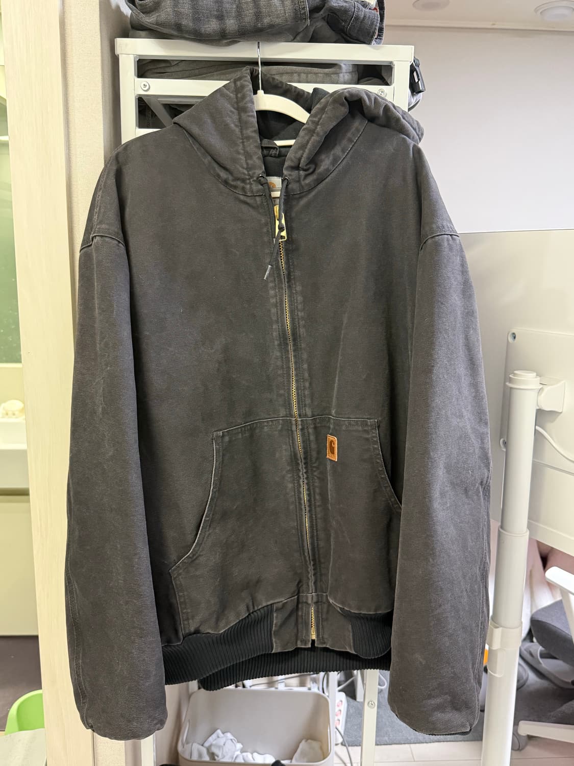 칼하트 j130 덕 액티브 자켓 xxl / 2xl 블랙 상품이미지1