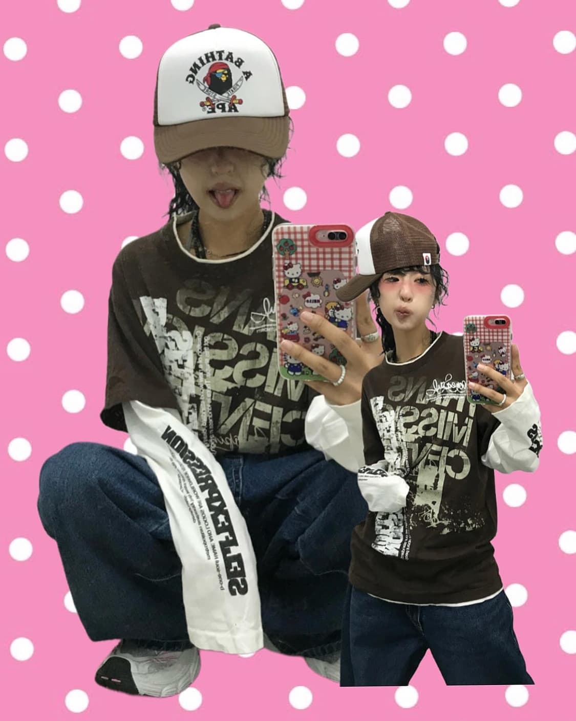 Pirate Bape Brown Mesh Cap 상품이미지1