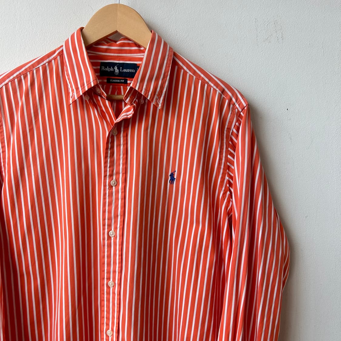 11337 - 폴로 랄프로렌 오렌지 스트라이프 셔츠 상품이미지2