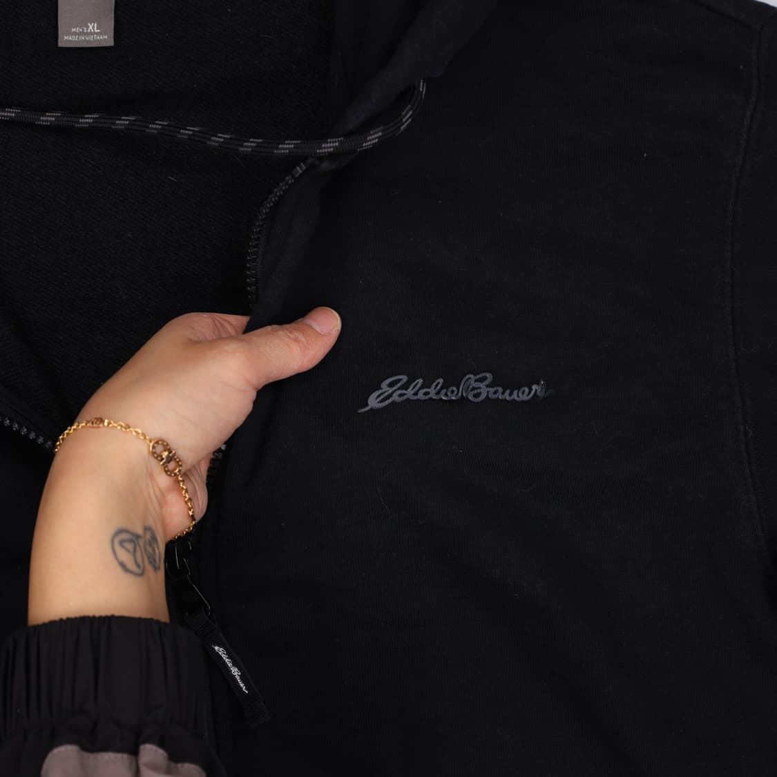 XL 에디바우어 블랙 후드집업 0427H1 상품이미지4