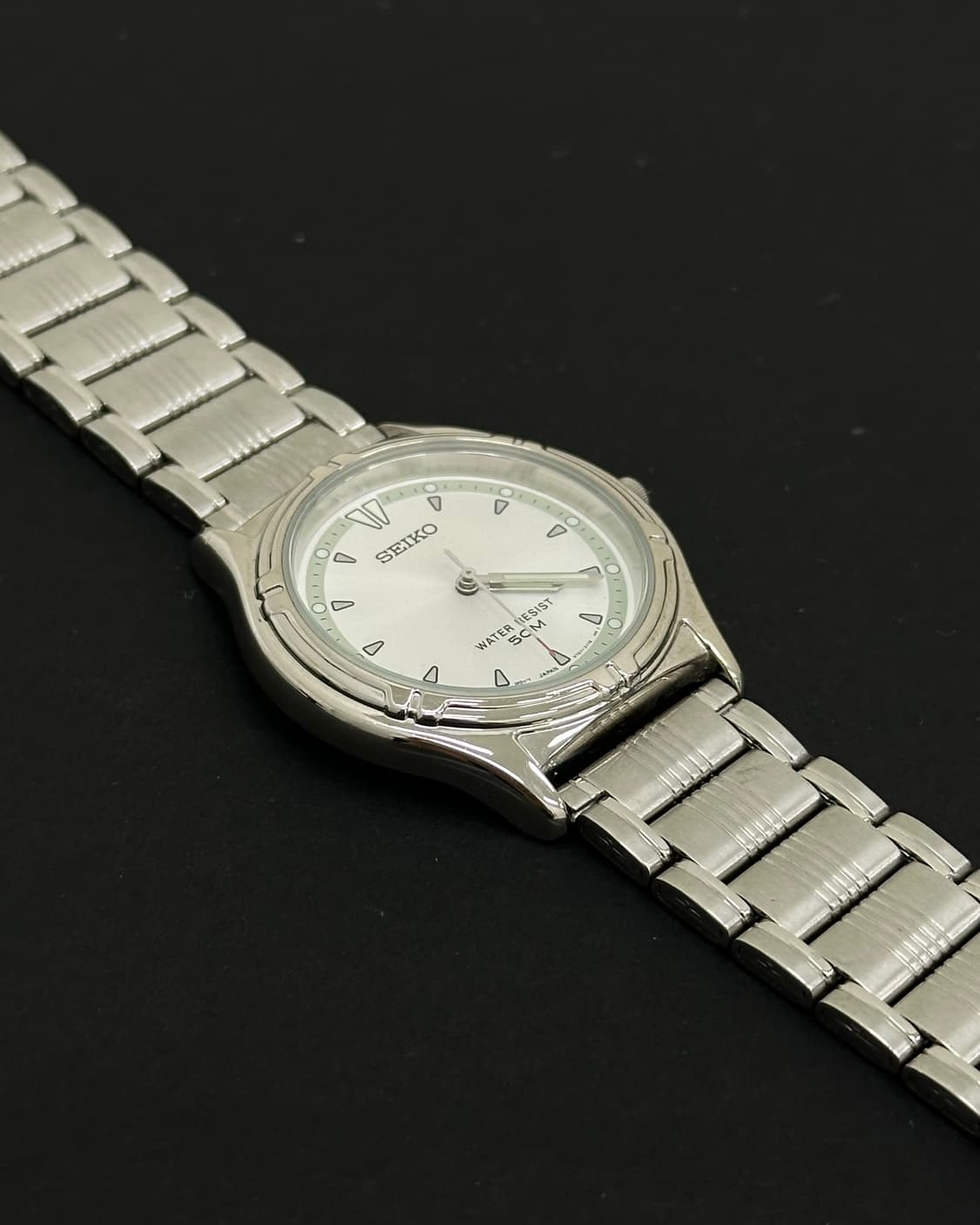 세이코 라운드 쿼츠 시계 상품이미지6