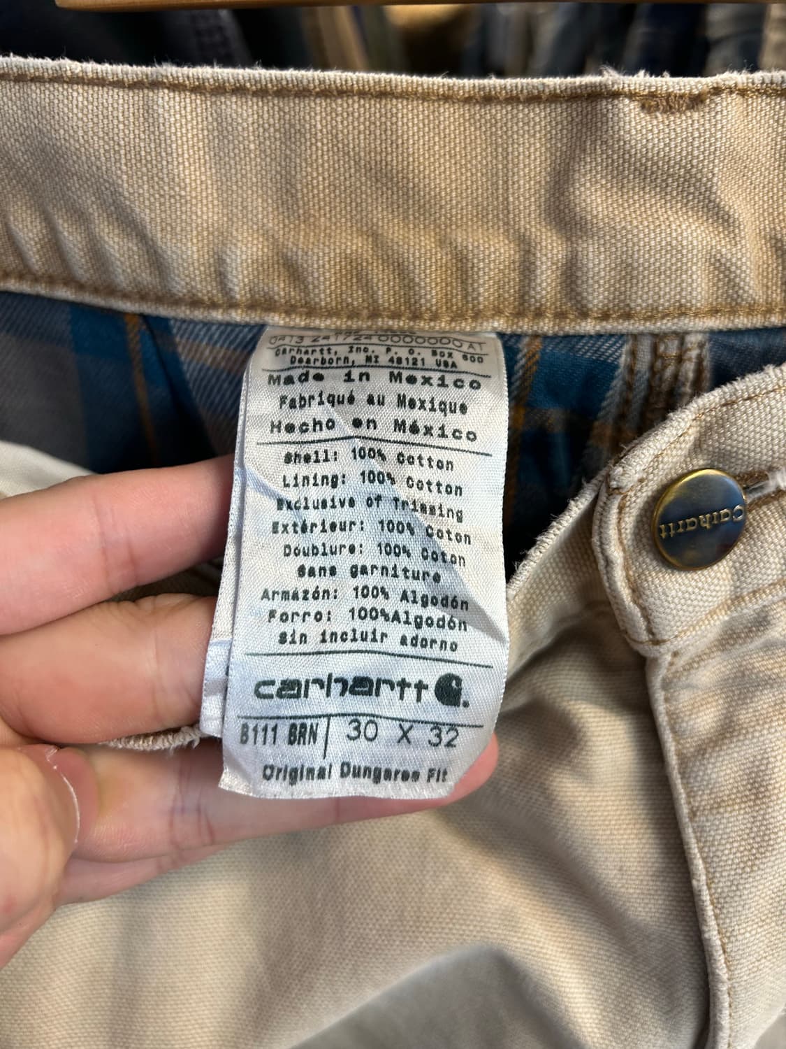 칼하트B111 싱글니 30in 상품이미지8