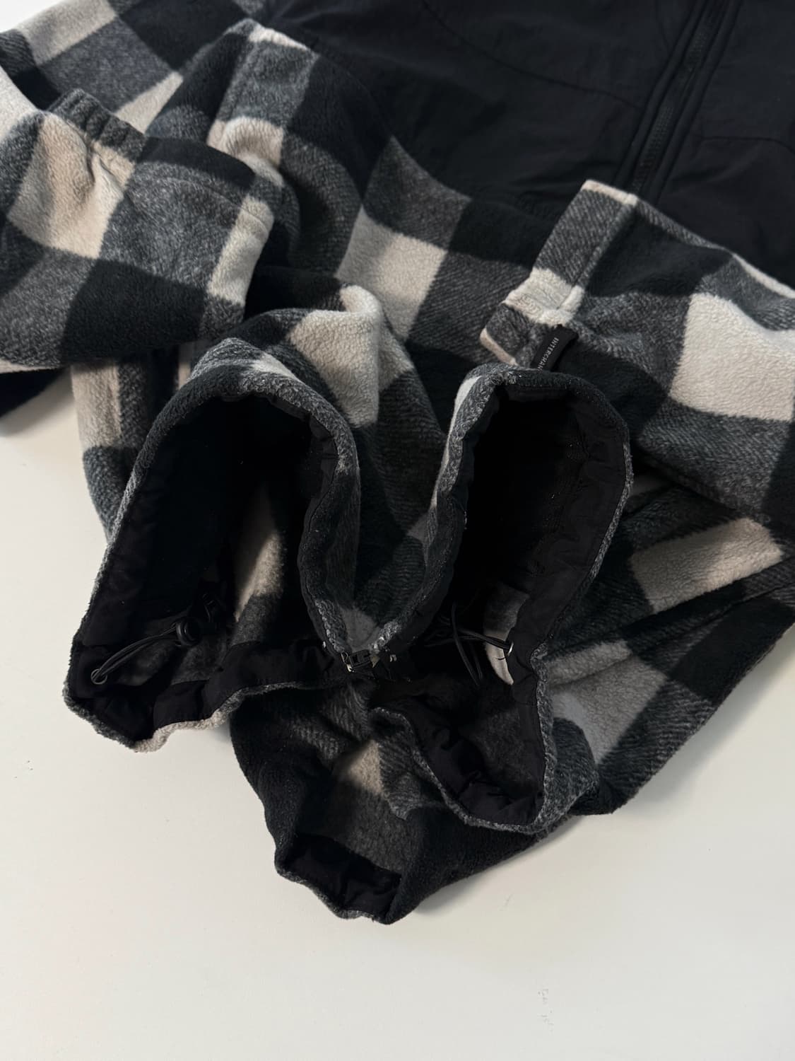 컬럼비아 90‘s 오버핏 체크패턴 폴리 블럭 플리스 자켓 상품이미지4