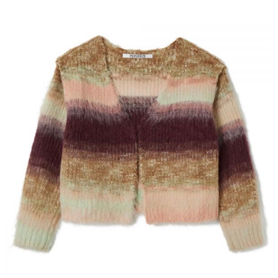 퍼버즈 그라디언트 와이드 스트라이프 가디건 상품이미지3