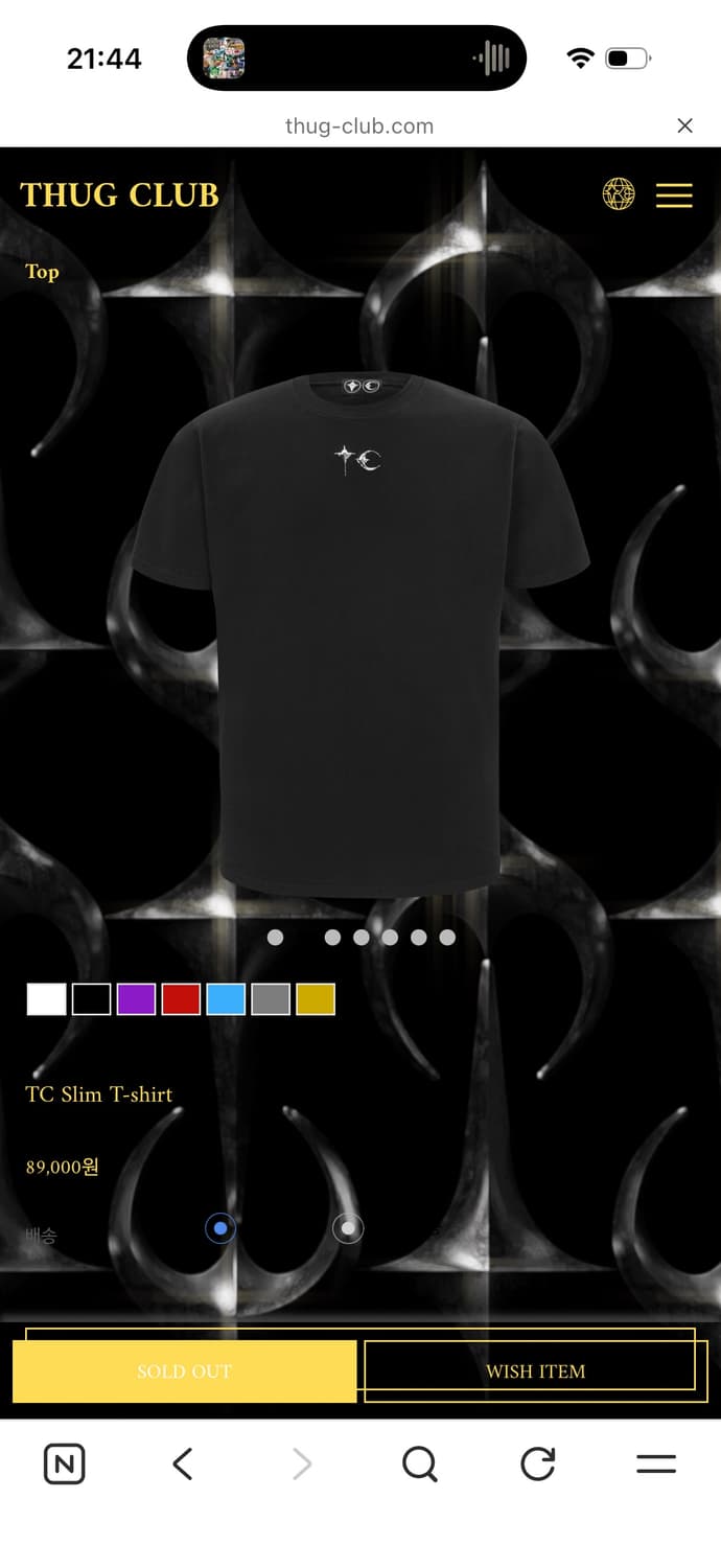 떠그클럽 TC Slim T-shirt 상품이미지1