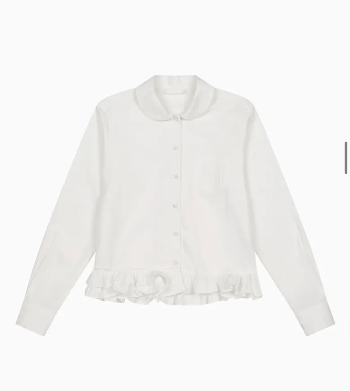 오헤시오 프릴 포켓 블라우스 아이보리 상품이미지1