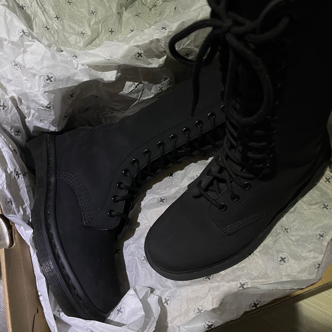 [uk4] 닥터마틴 털부츠 무광 매트 블랙 레어템 230-235 상품이미지8