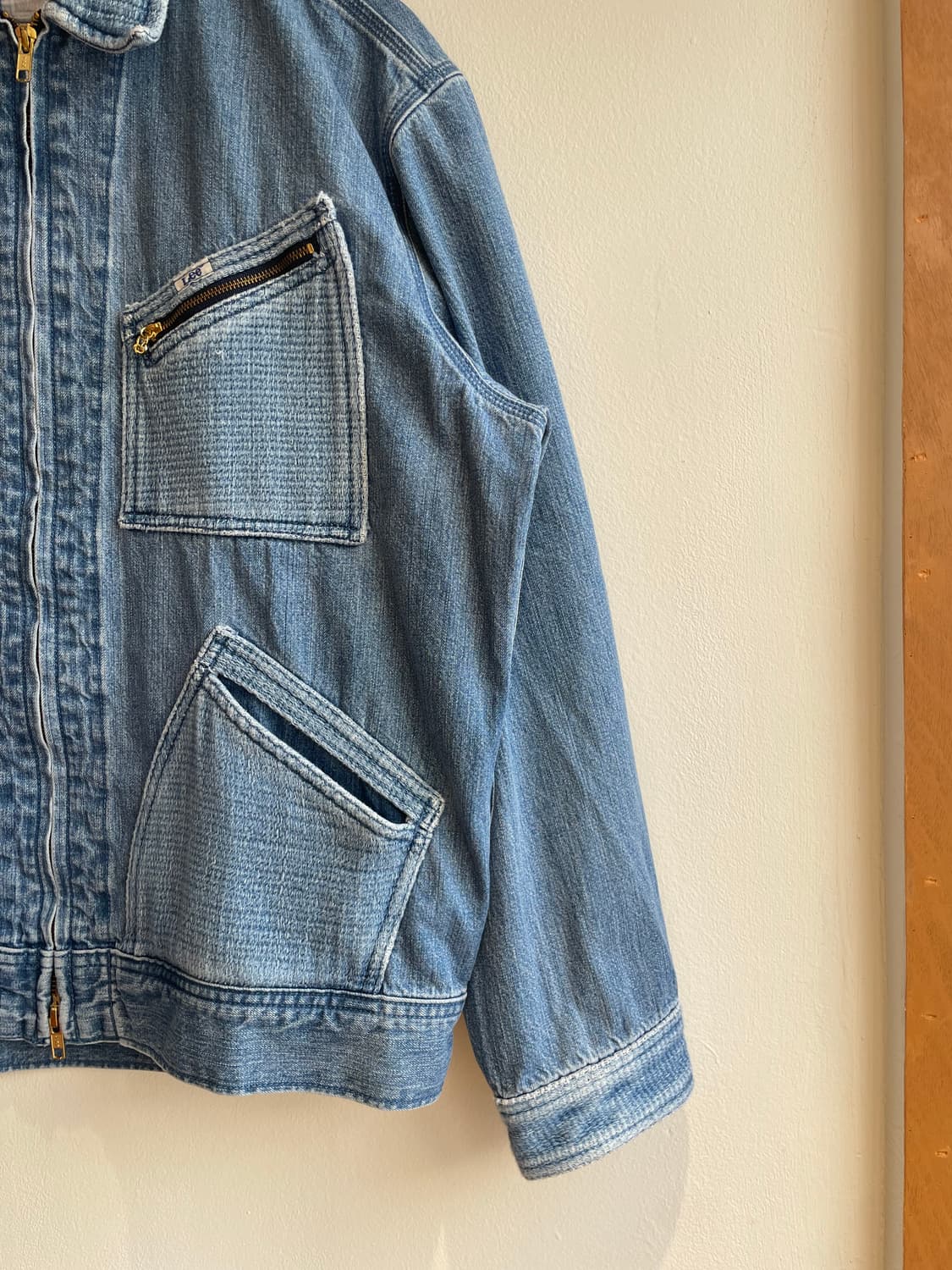 블루블루 재팬x리 플로우 자카드 포켓 91-B 데님 자켓 상품이미지2