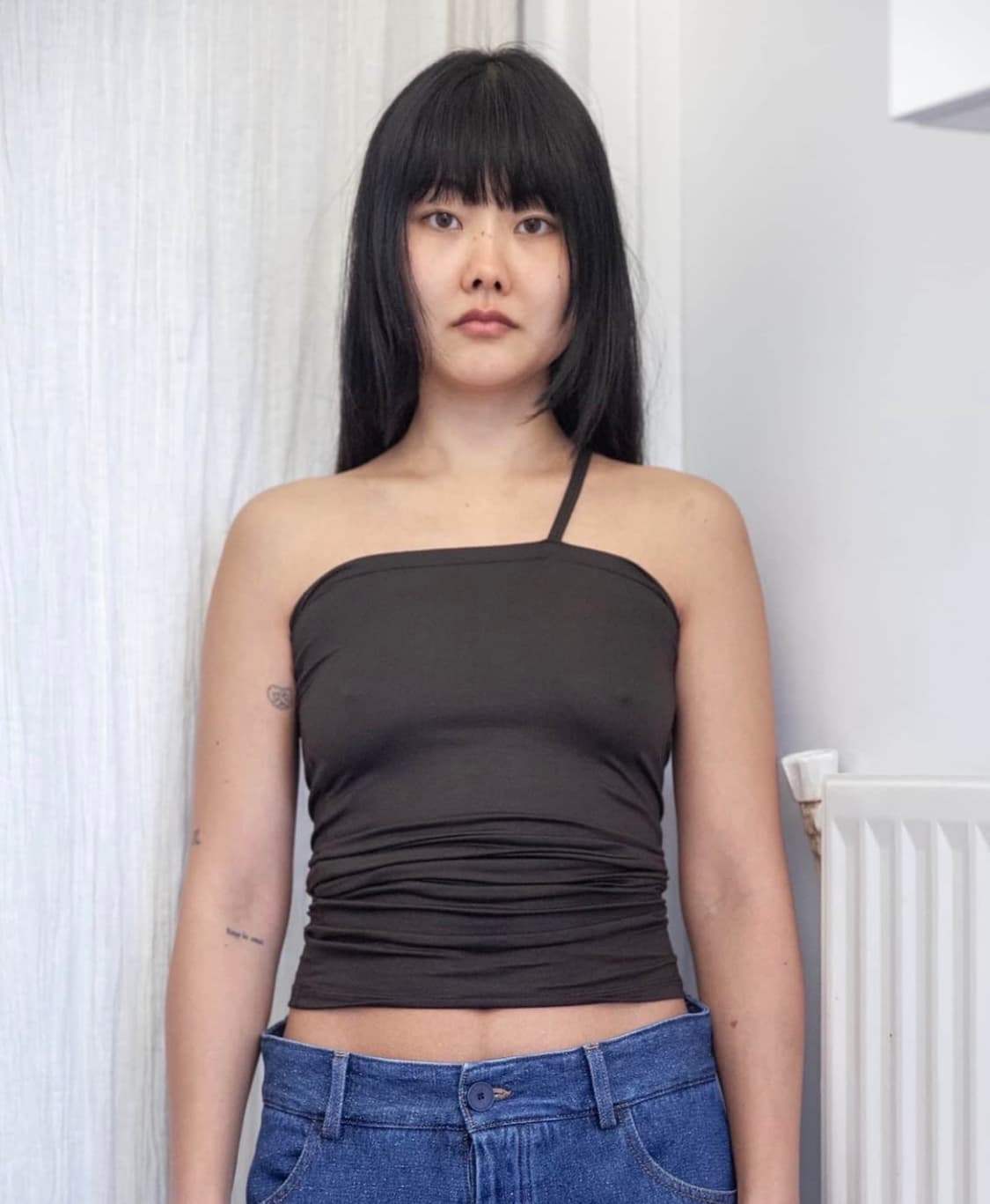 (XS,S,M,L) 베이스레인지 Nida 숄더탑 / 포비아 상품이미지1