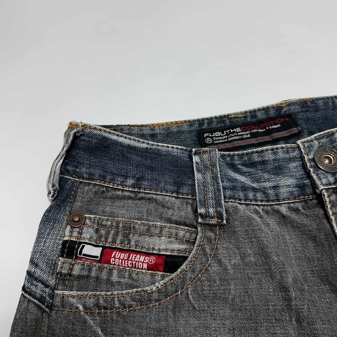 Fubu 후부 00s 워싱 데님팬츠 올드스쿨 상품이미지5