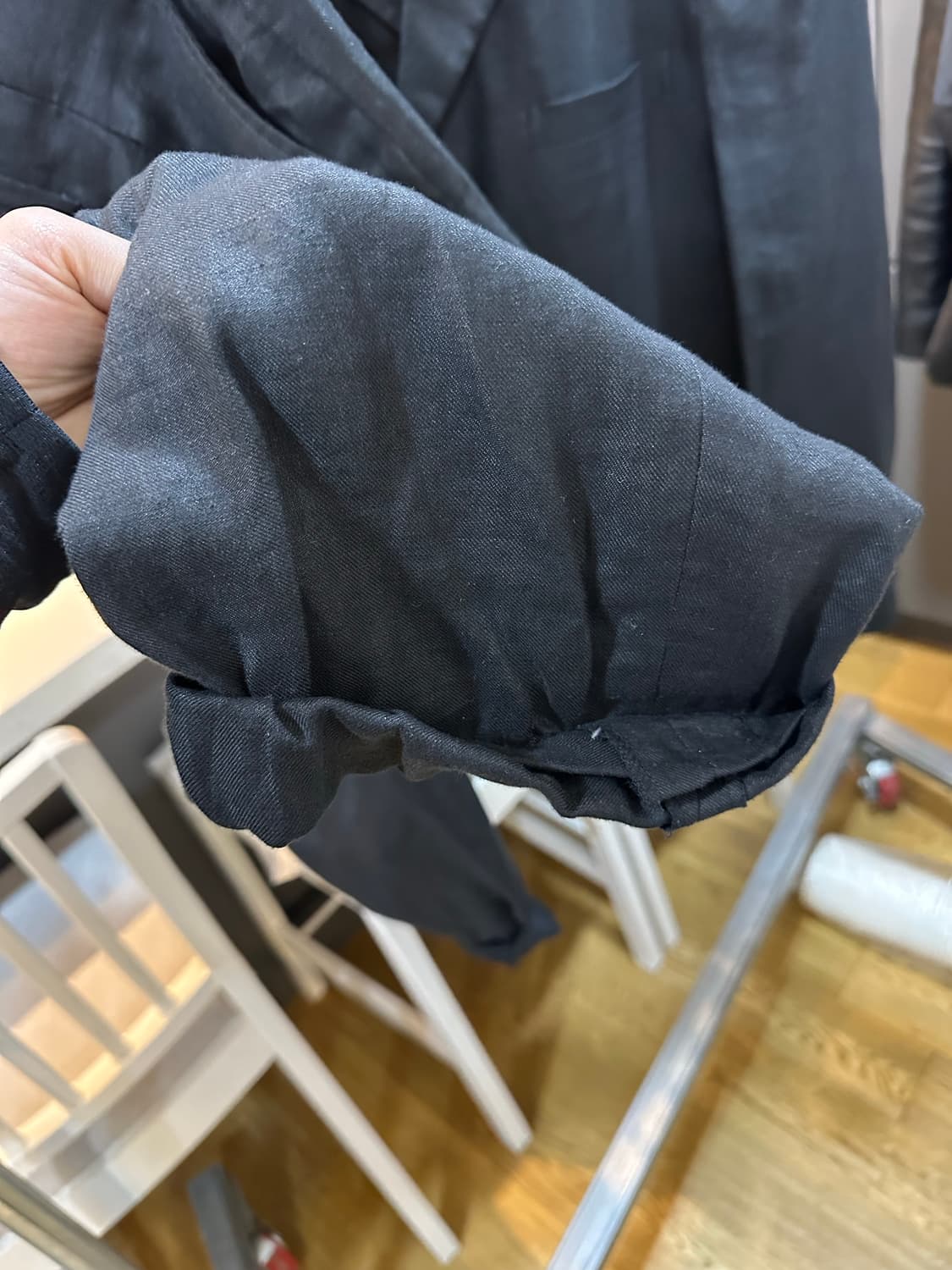 요지 야마모토 린넨 수트 자켓 사이즈 2 바지 3 상품이미지8