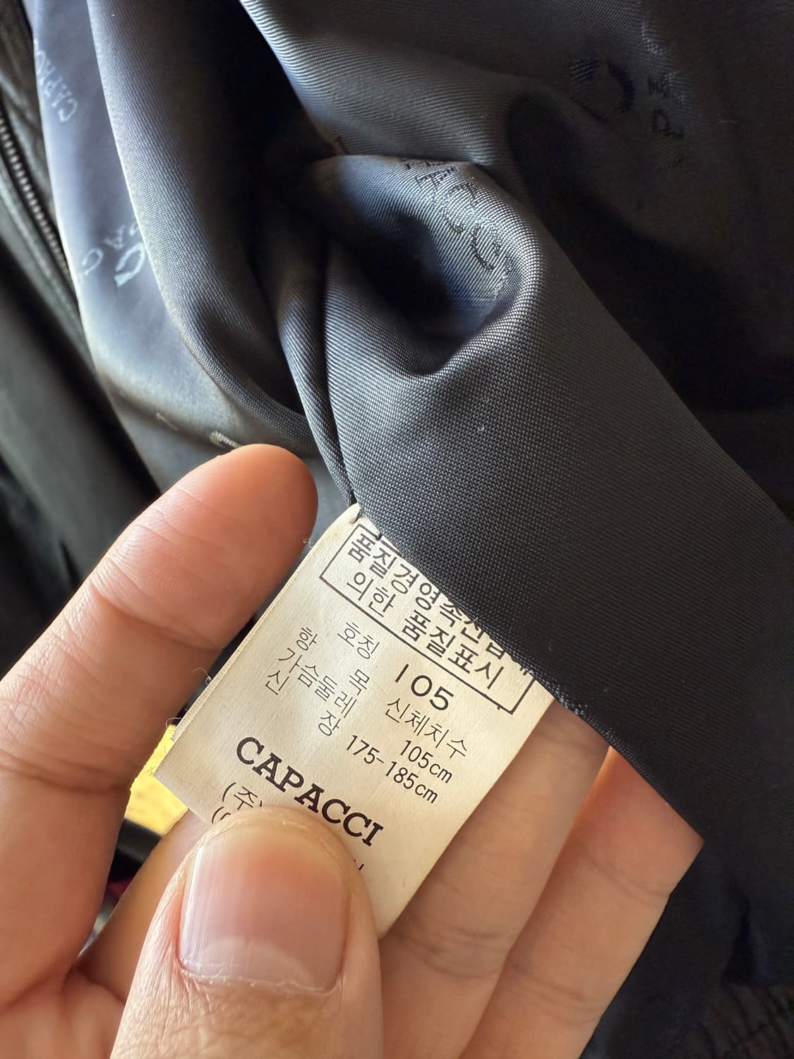 CAPACHI 양가죽 가죽 자켓 105-110 상품이미지4