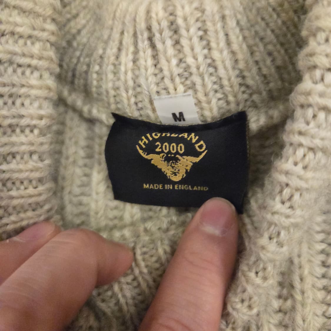 하이랜드 울 코만도 니트 m made in england  상품이미지3