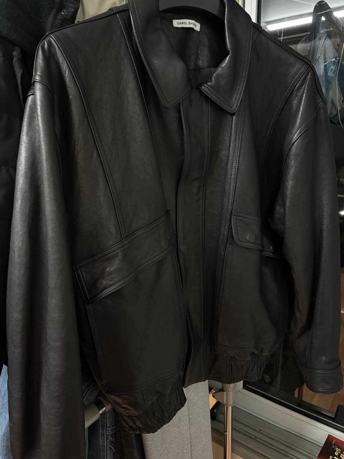 캐롤쇼페 대디자켓 레더자켓 상품이미지2