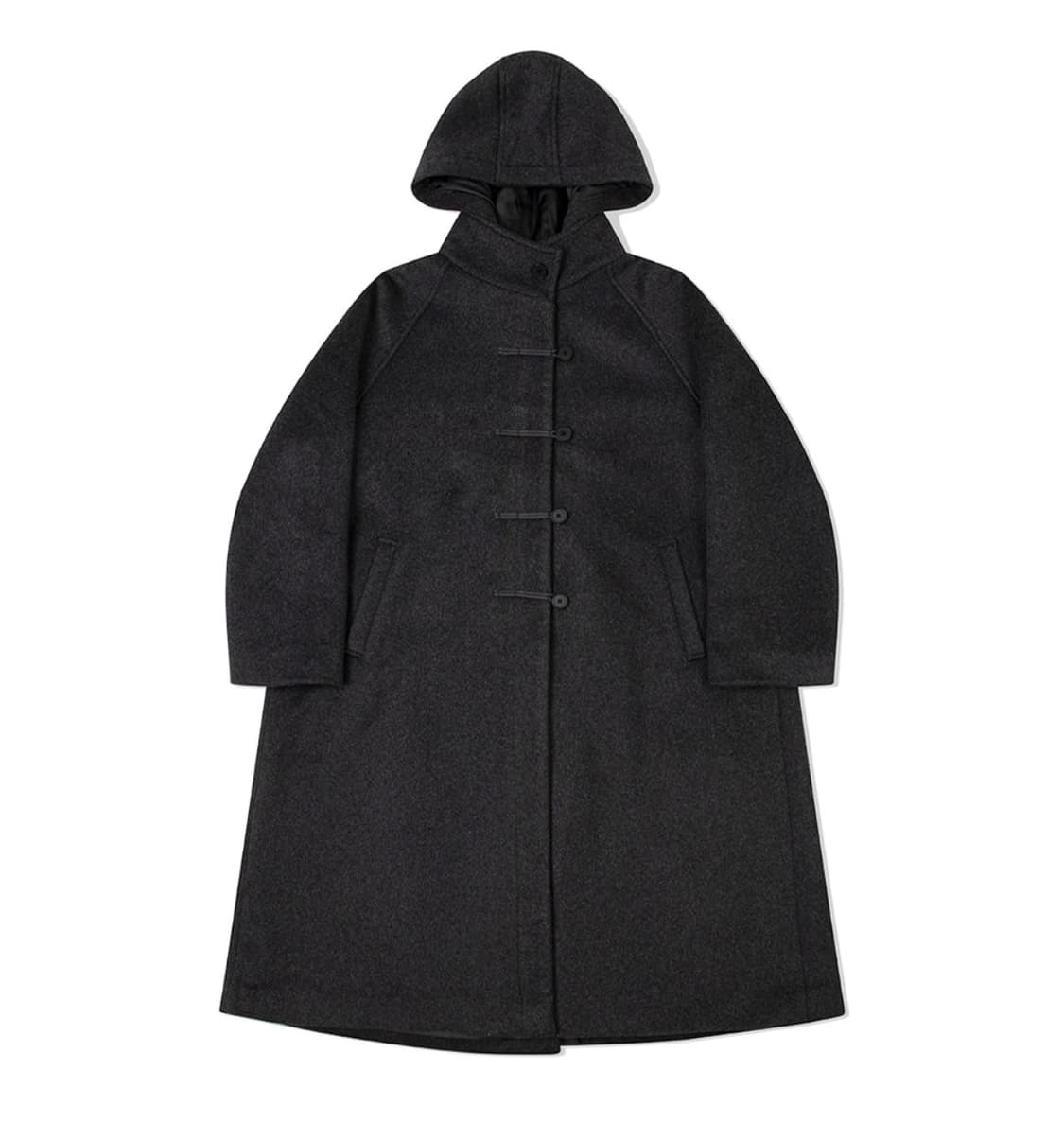 미세키서울 Hoodie long duffle coat CHARCOAL 상품이미지2