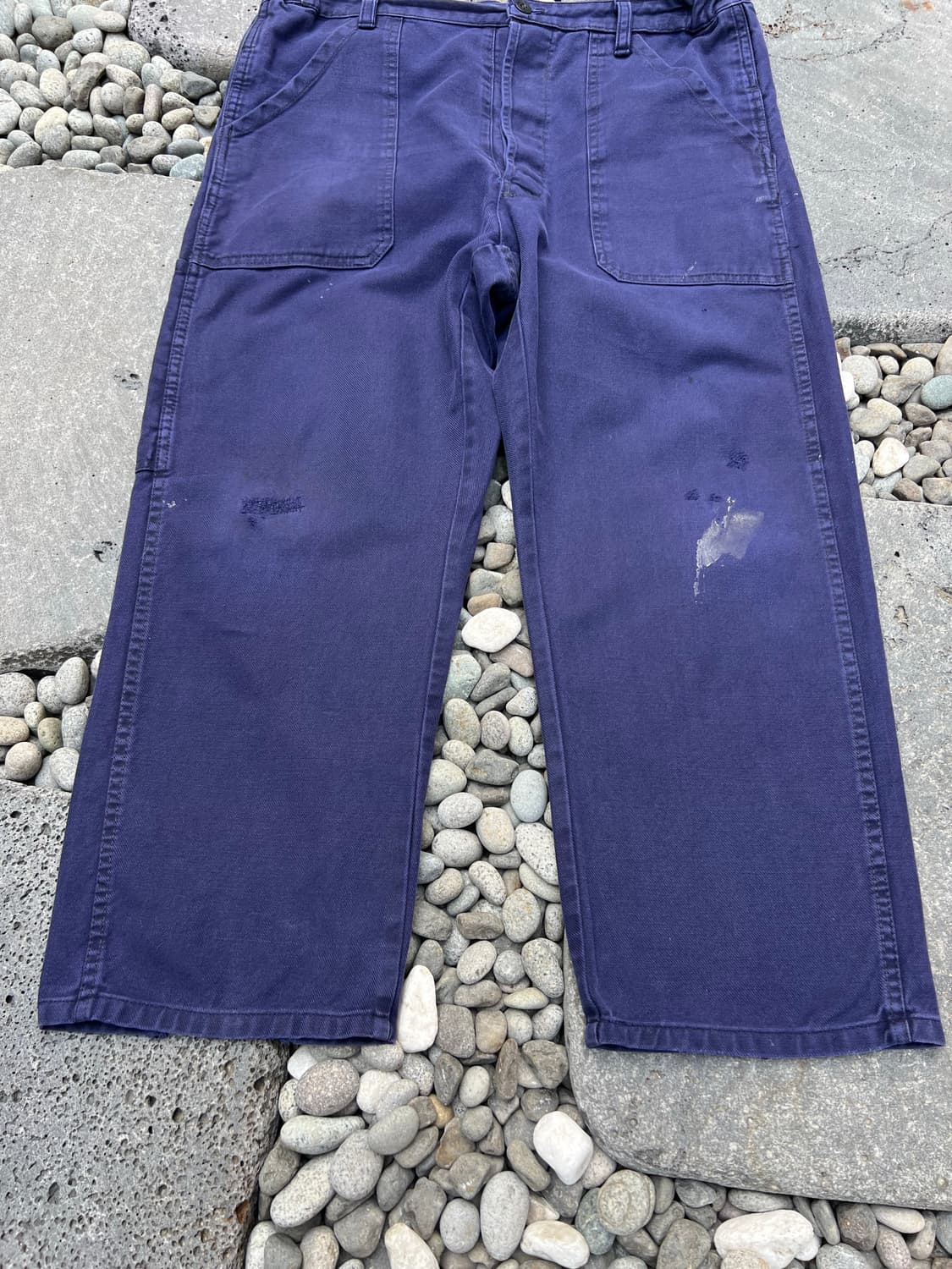 (35인치)OLD VINTAGE DARK NAVY 빈티지프렌치워크팬츠 상품이미지4