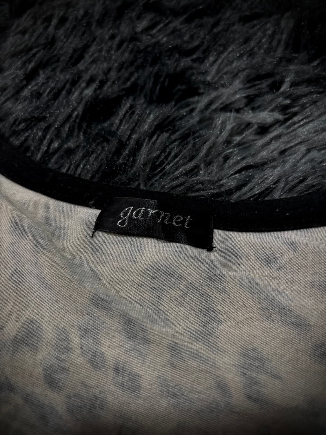 garnet 모터사이클 프린팅 레오파드 백슬래시 반팔 티셔츠 상품이미지8