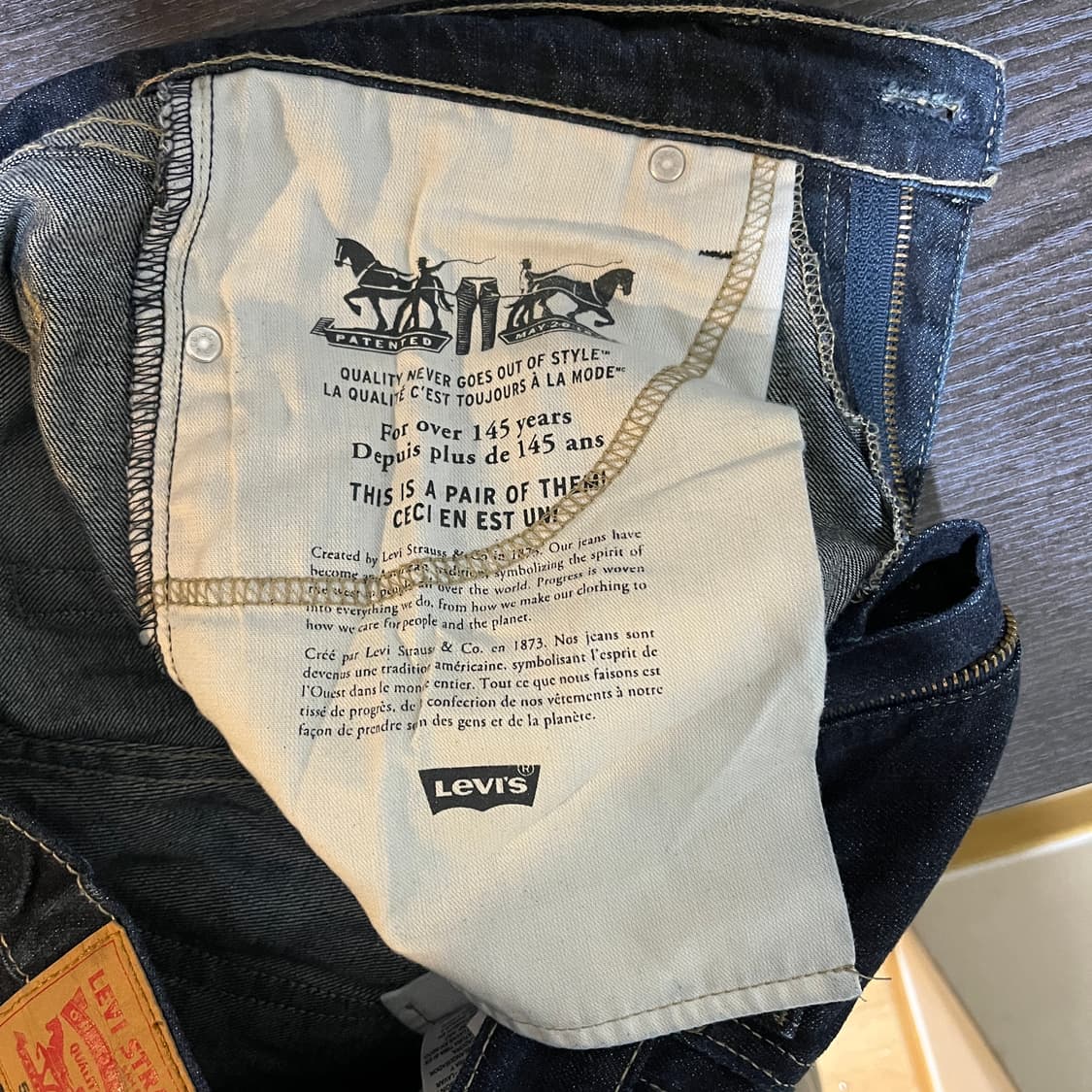 (32/30) 리바이스 511 진청 슬림 스트레이트진 데님 청바지 상품이미지7