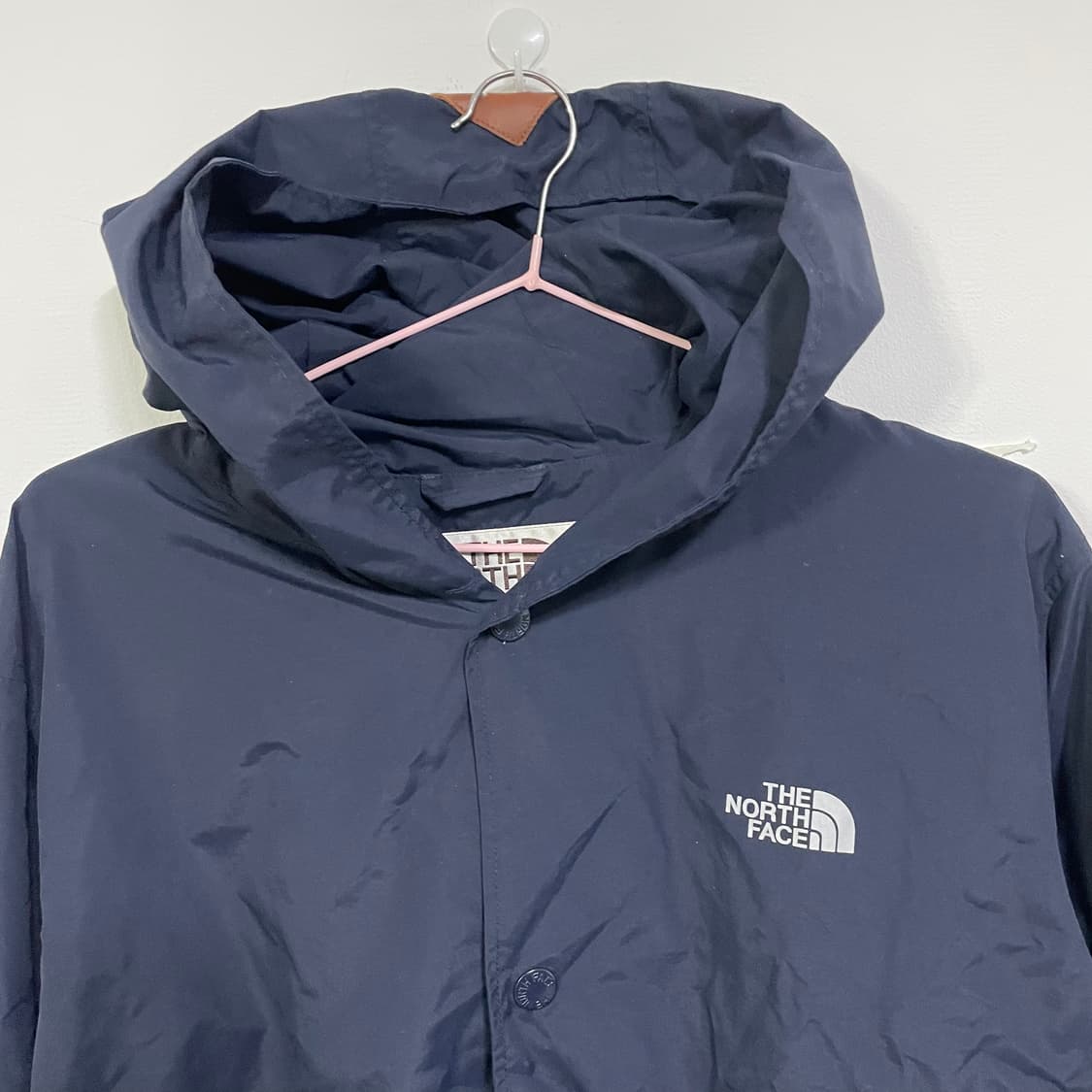 노스페이스 후드 바람막이 네이비 상품이미지3