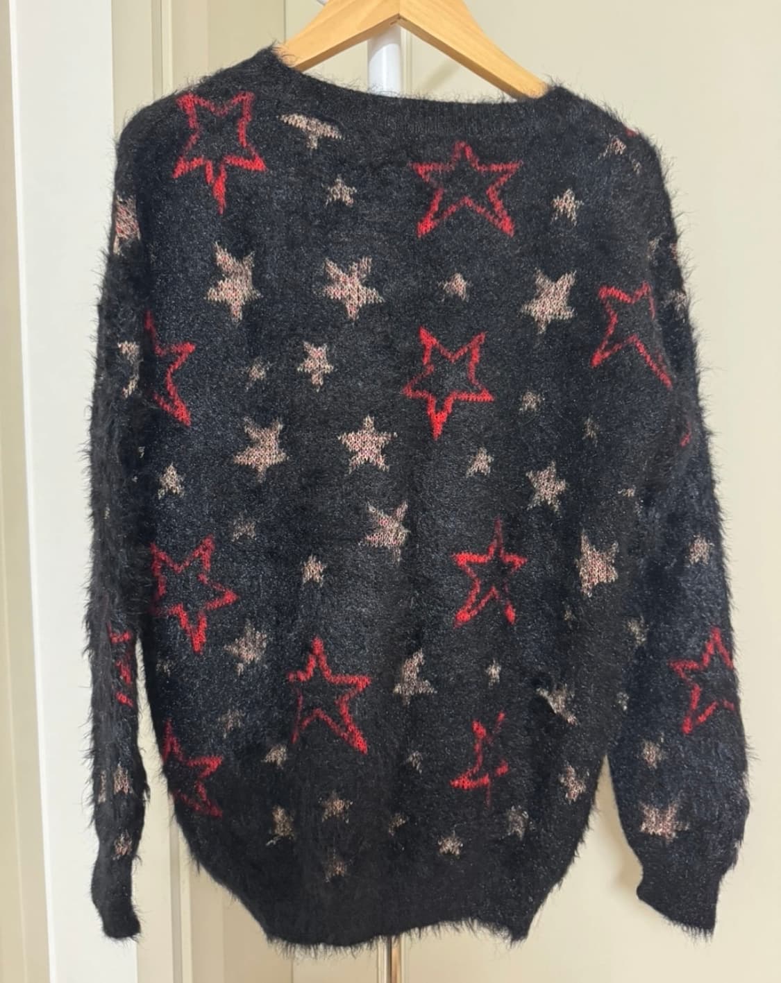 에고이스트 블랙별 니트 상품이미지2