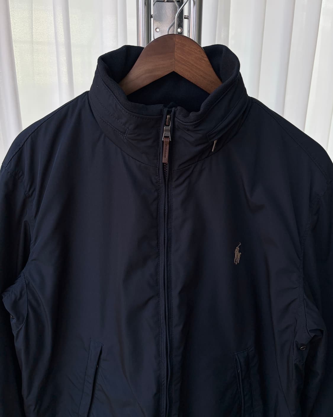 [L]폴로 랄프로렌 모크넥 폴리쉘 블루종 페리 자켓 navy 상품이미지4