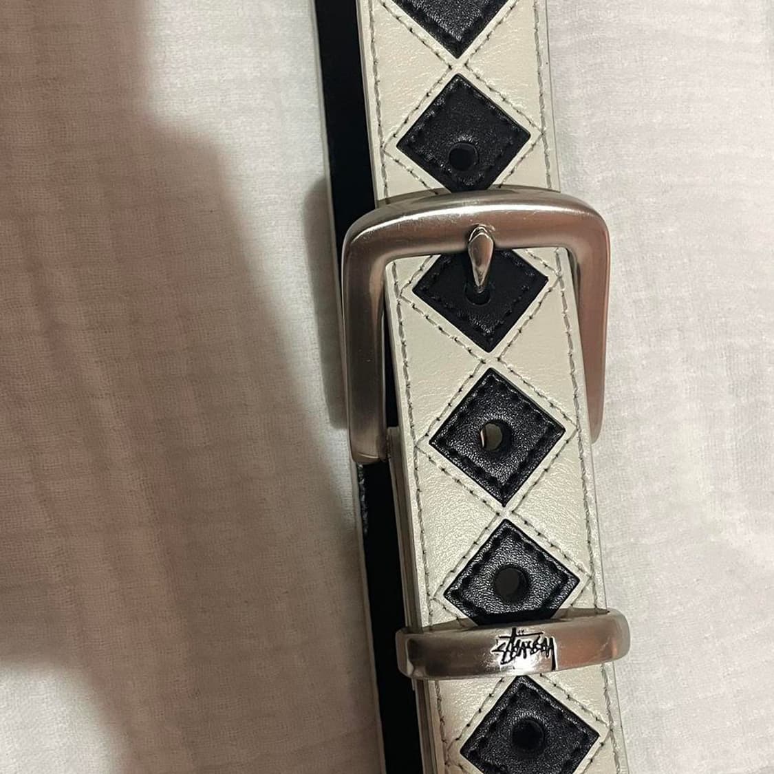 스투시 아가일 스티치 레더 벨트 상품이미지2