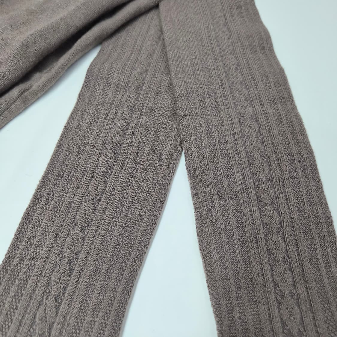 브라운 니트 패턴 여성 타이즈 상품이미지4