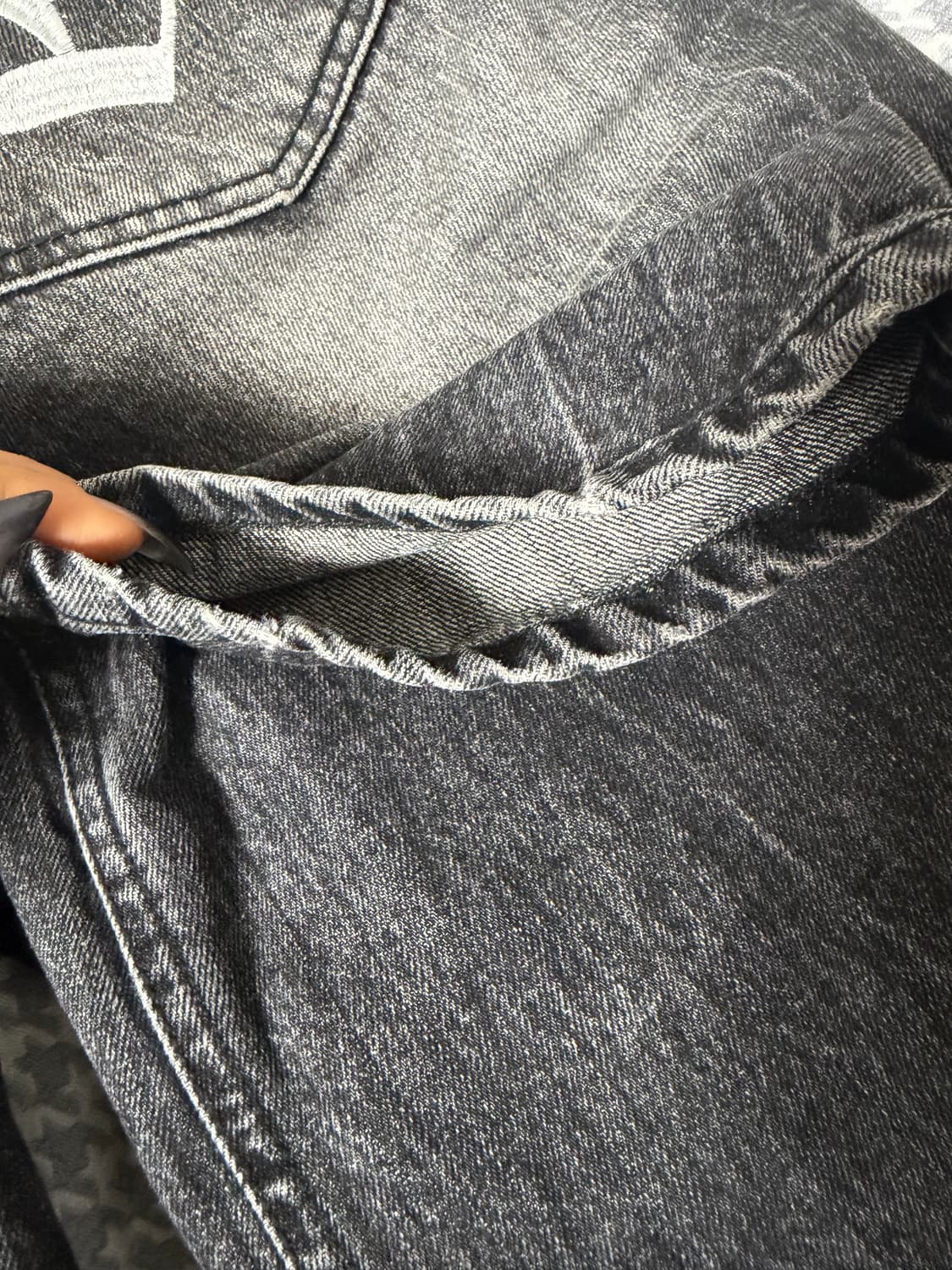 오도어 나스 데님 블랙 사이즈1 상품이미지5