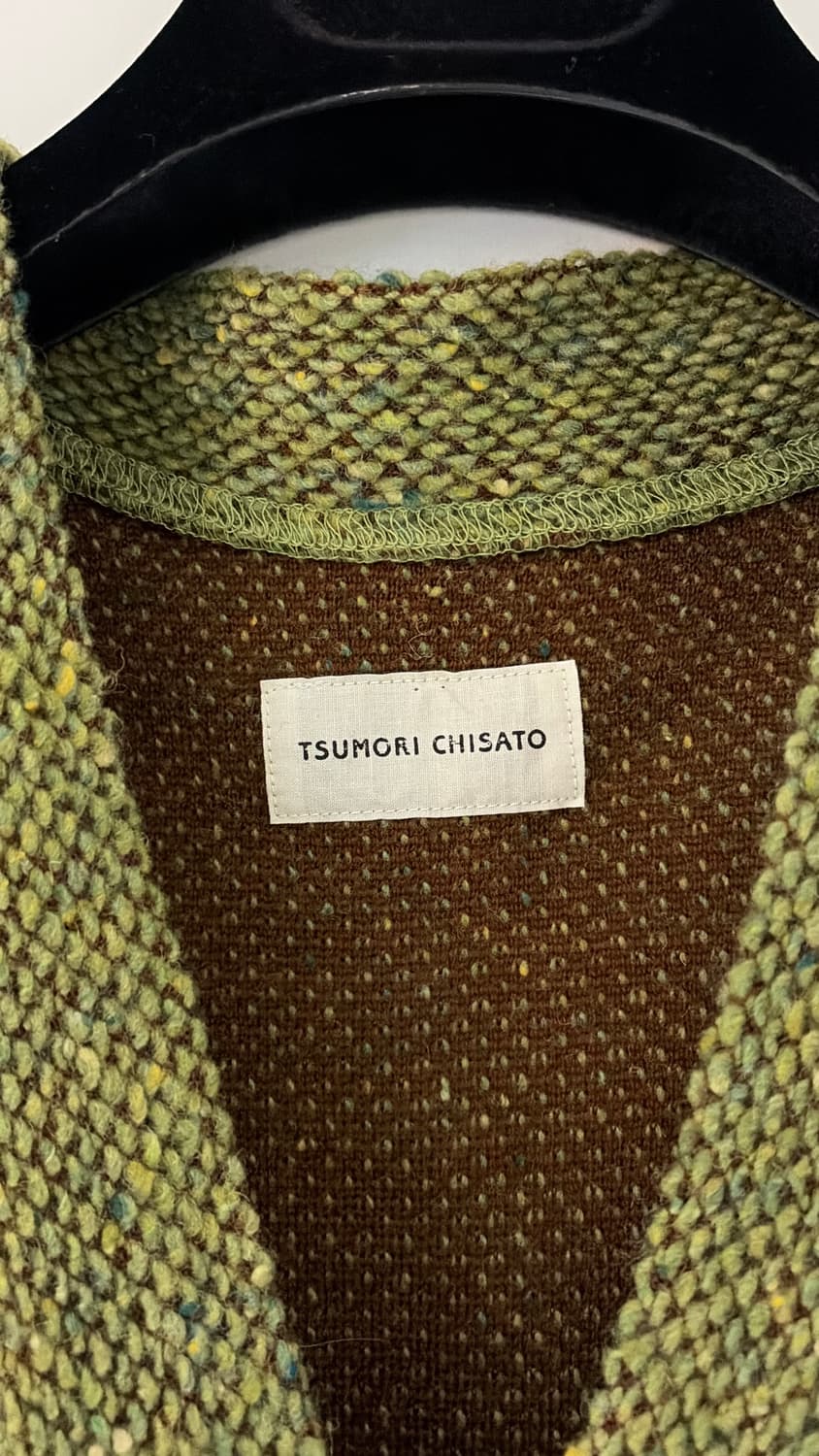 츠모리치사토 녹색 가디건 44-66 정품  상품이미지2