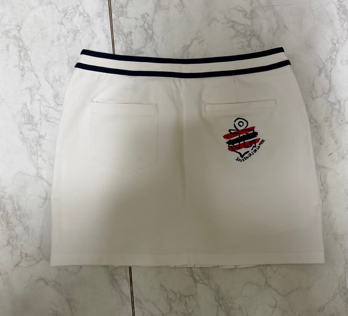 까스텔바작 화이트 골프 스커트 여성 28 인치 상품이미지3