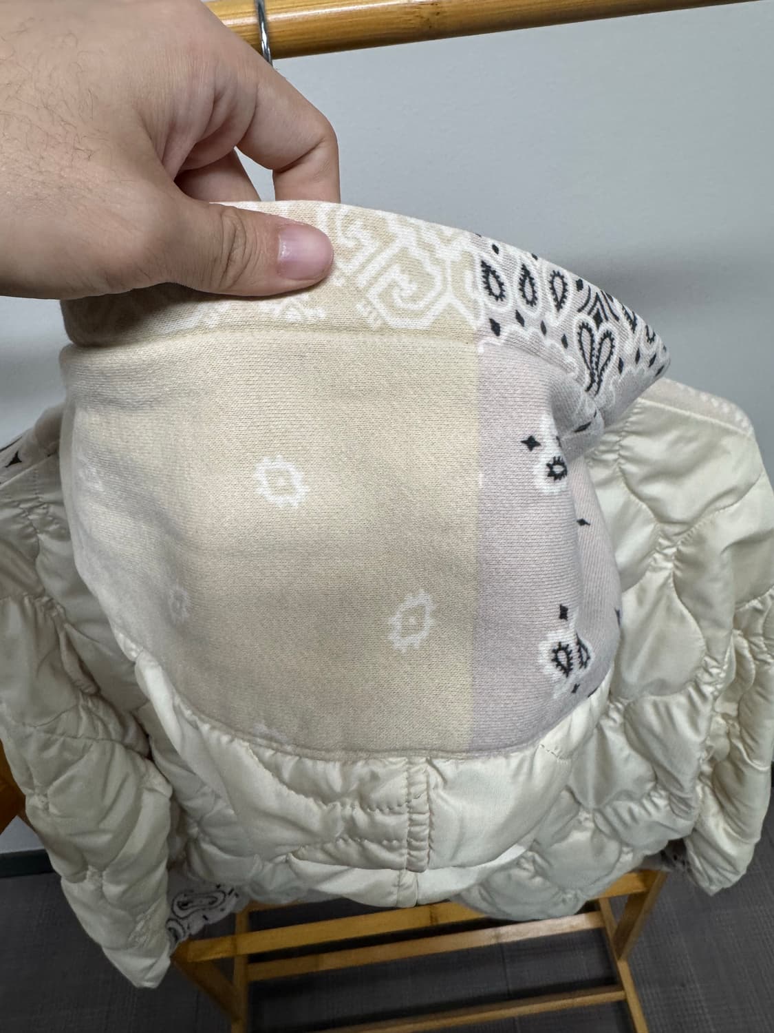 [4] 캐피탈 플리스 반다나 비부악 후드 블루종 키나리 상품이미지6