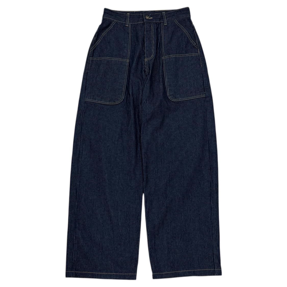 ERTR 이알티알 스트라이프 로우 데님 팬츠 인디고 M 상품이미지1