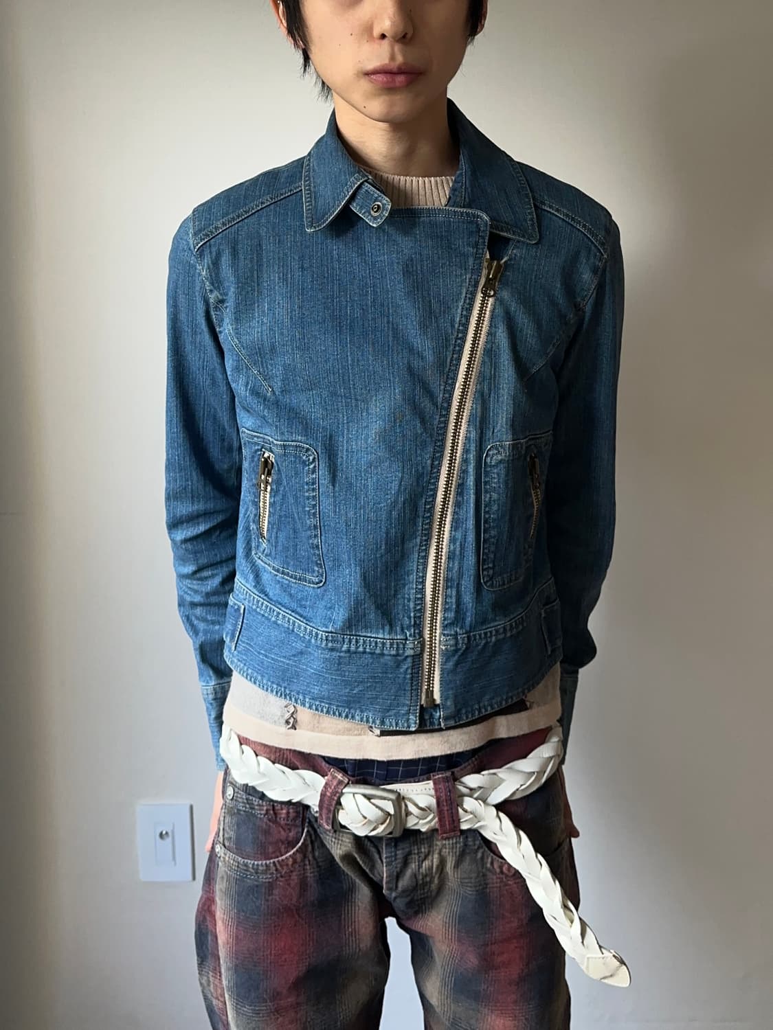 Chavarié 더블 디테일 데님 자켓 상품이미지4