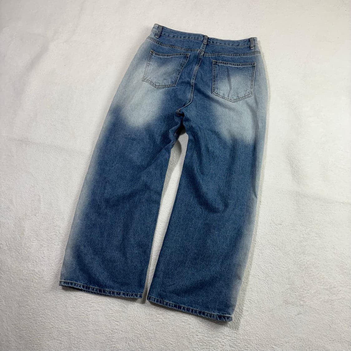 빈티지 워싱 와이드 데님 팬츠 상품이미지4