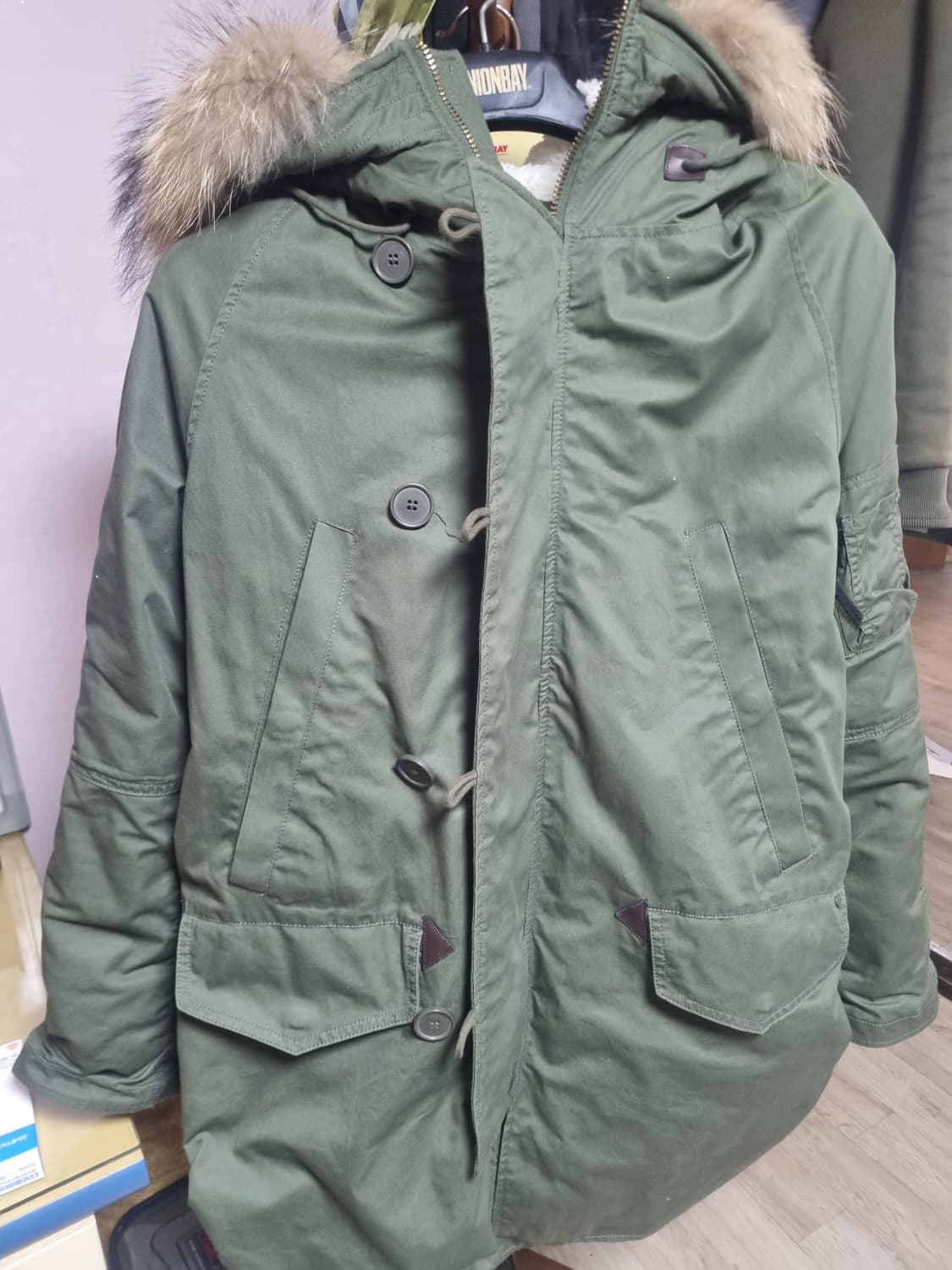 M65피쉬테일스타일패딩카키.  .   L 상품이미지1