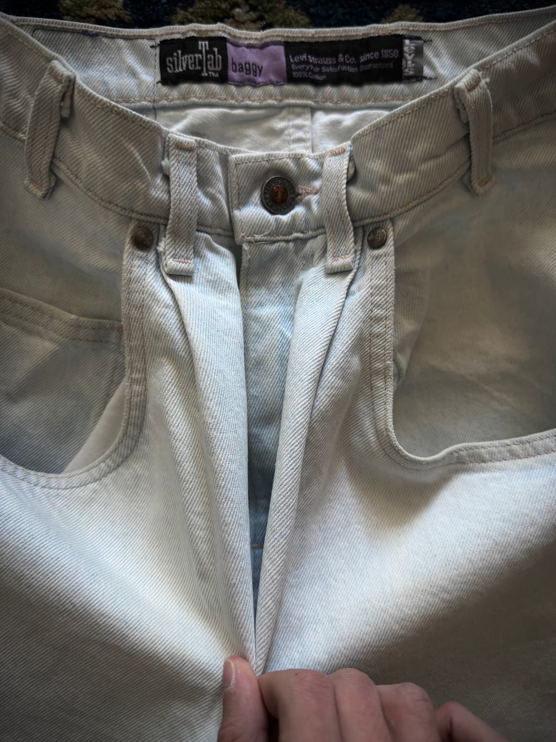 90s USA 리바이스 실버탭 배기핏 데님 팬츠 상품이미지5