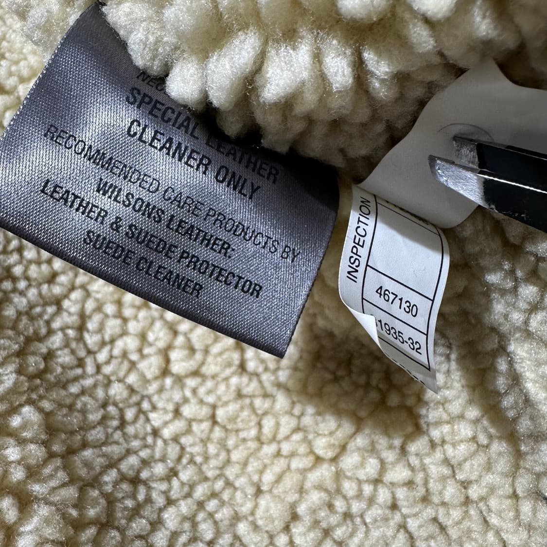 윌슨 레더 스웨이드 시어링 무스탕 트러커 자켓 상품이미지9