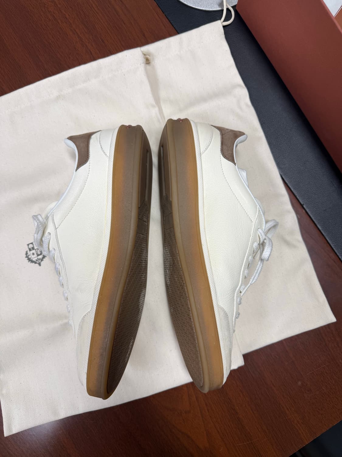 [41] 로로피아나 테니스 스니커즈 아이보리 상품이미지3