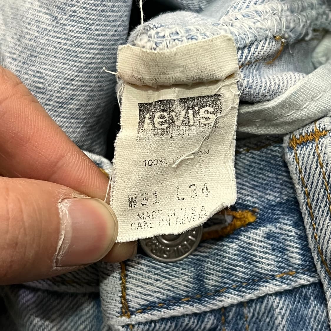  USA 리바이스 501 데님 팬츠 y14792 상품이미지9