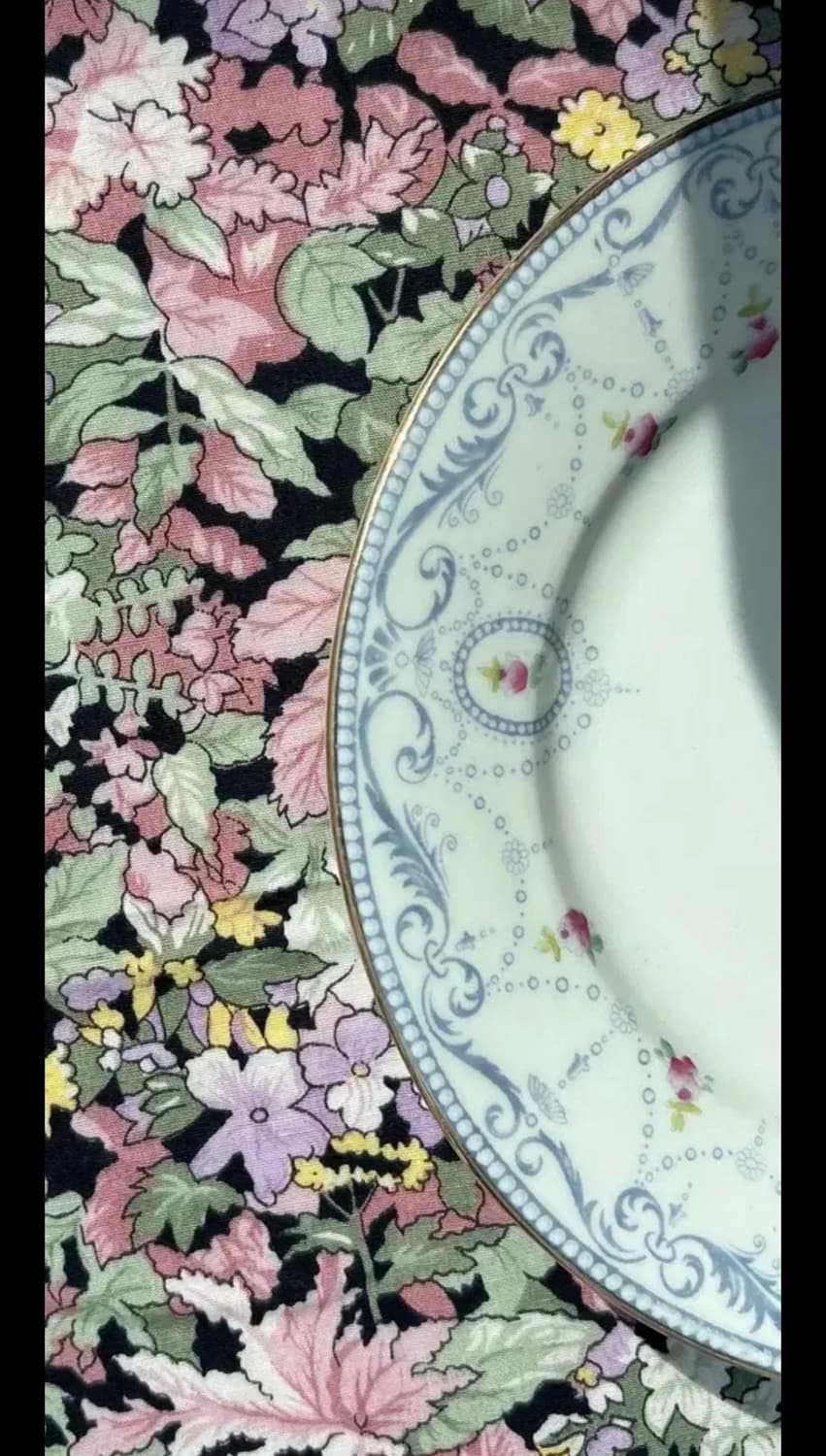 [레어]1910s 올드 쉘리 8415패턴  2단 케이크스탠드 상품이미지3