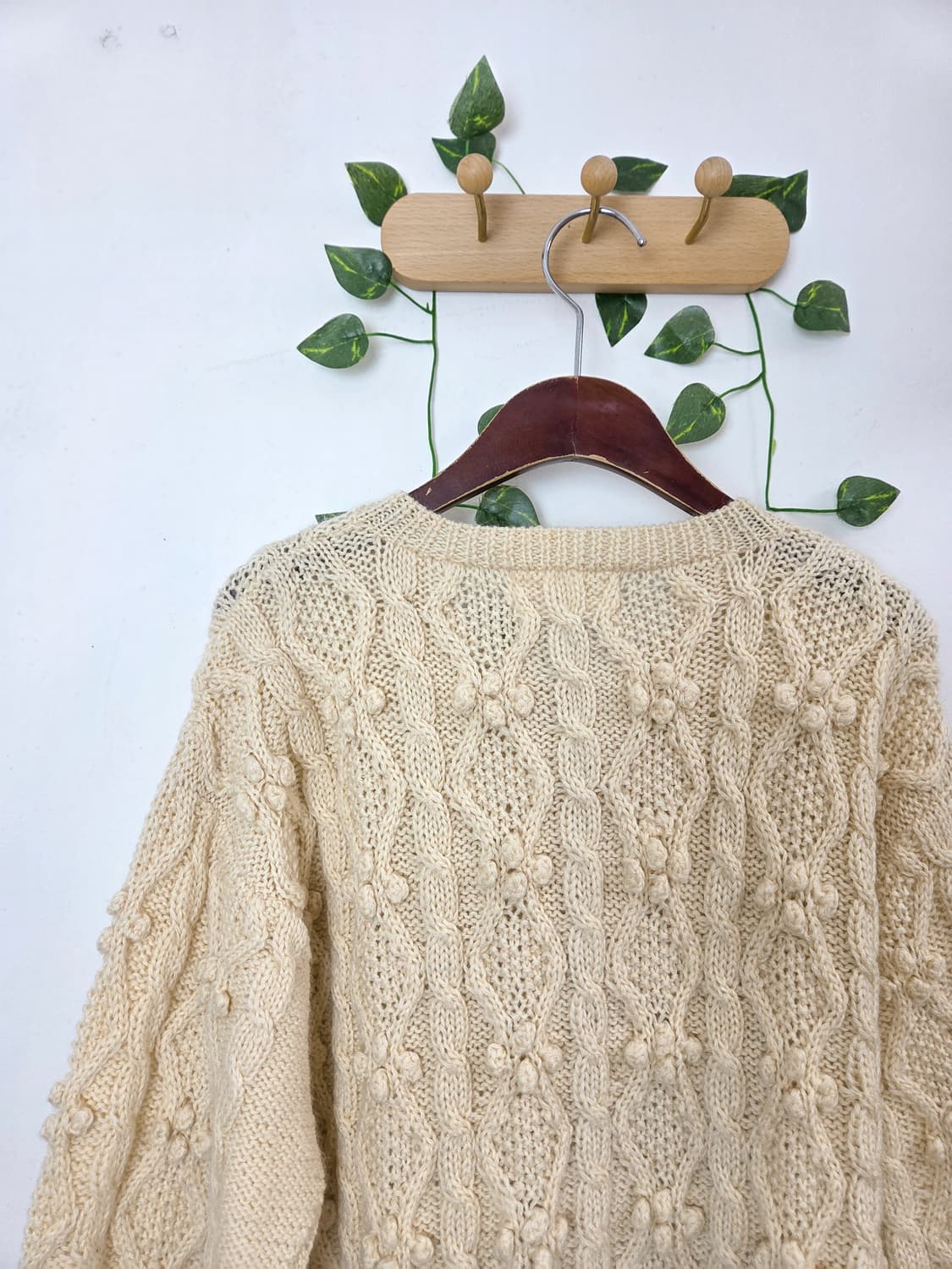 자수 폼폼이 울 가디건 상품이미지5