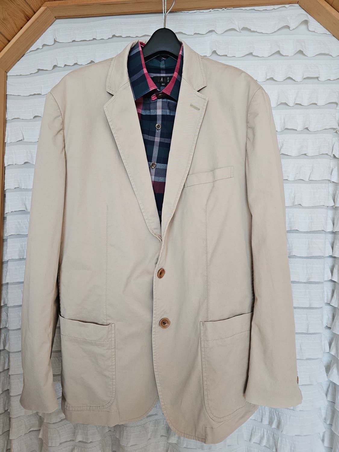 HAZZYS 헤지스 코튼 블레이저 110 / 남성 봄가을 자켓 / 세탁완 상품이미지2