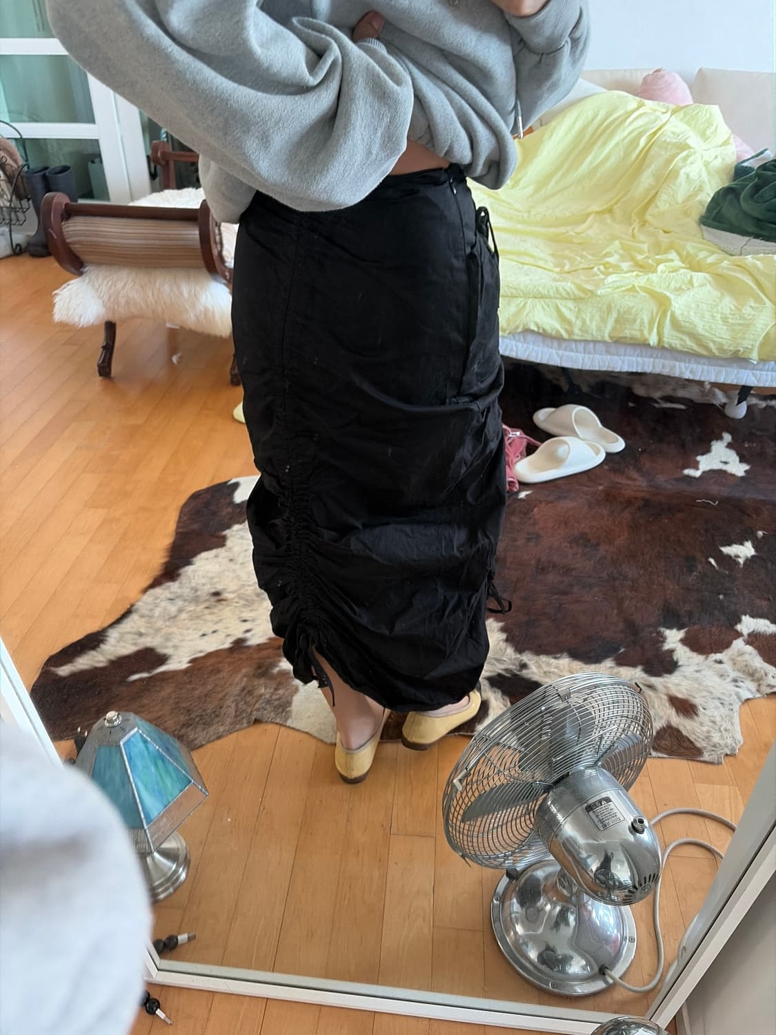 코튼 셔링 롱스커트 상품이미지7