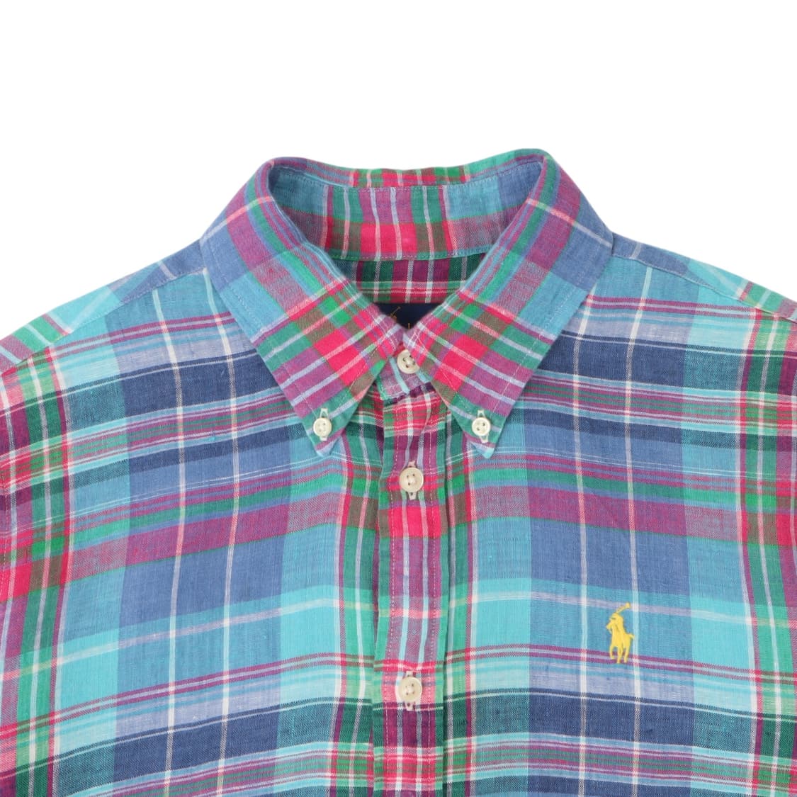 폴로 랄프로렌 린넨 마드라스 체크 셔츠 상품이미지2