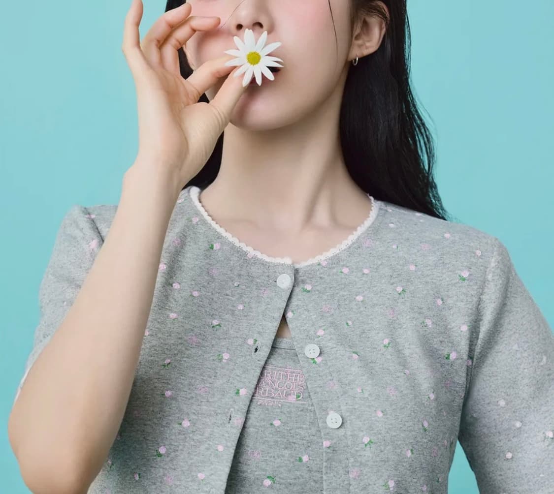 [미 시착 새 상품] 마리떼 플라워 가디건 s 상품이미지1
