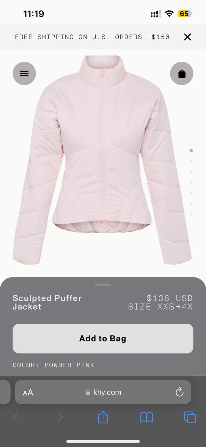 KHY Sculpted puffer jacket 상품이미지3