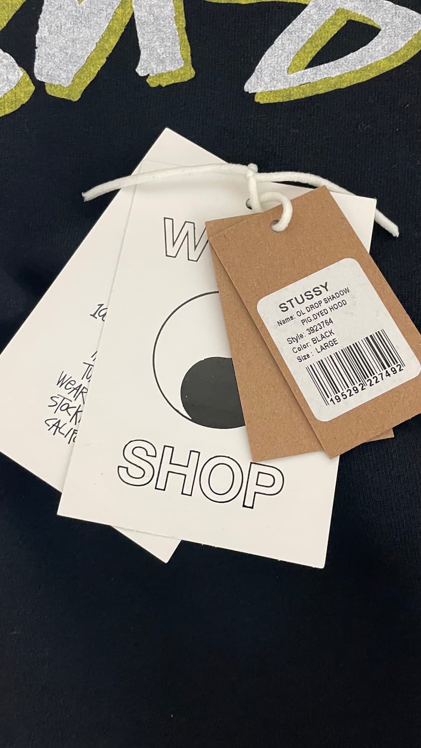 L) 스투시 아워레가시 후드티 음양 블랙 옐로우 상품이미지5