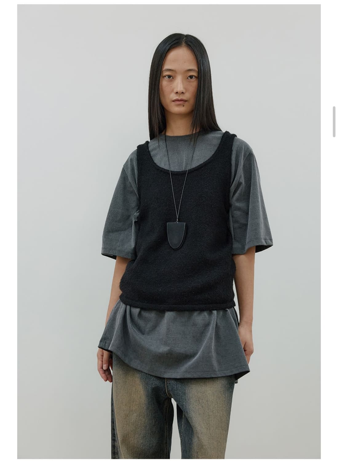 OFC 후드 + 반팔 차콜 세트 상품이미지1