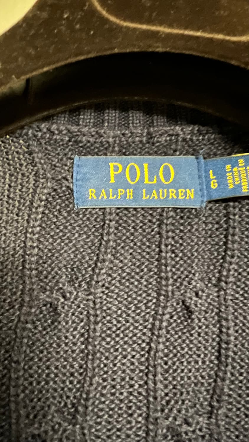 폴로 랄프로렌 케이블 브이넥 베스트 조끼 상품이미지2